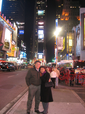 Leola and me in Times Square