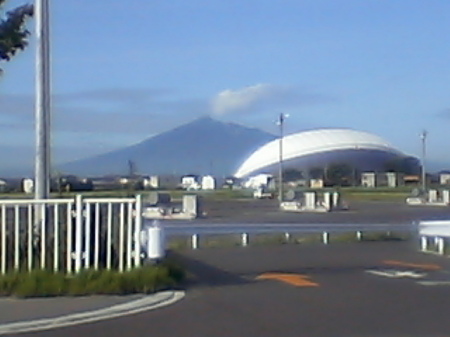 Sport complex with Mt Iwaki in background!!