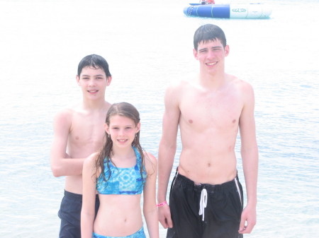 my 3 kids on a cruise vacation April 2008