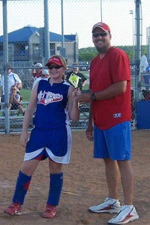 Daughter and husband winning softball city championship 2006