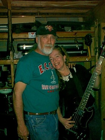 Jimmy & Shar at band practice