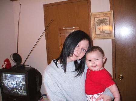 My daughter Tori and my grandbaby