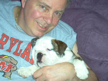 Me and my bulldog Stanley