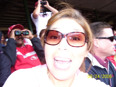 Me at a 49ers game - they lost ;-(