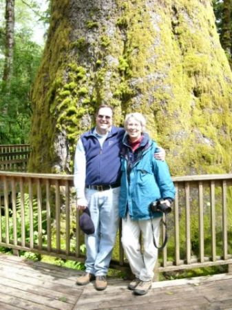 Tom & Marilyn at the world's largest spruce tree