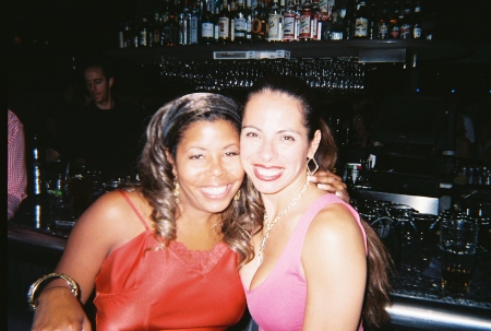 My friend Chiara and I at Happy Hour