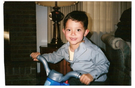 Nathan 2nd sitting on his birthday gift