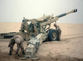 The 155mm M198 howitzer