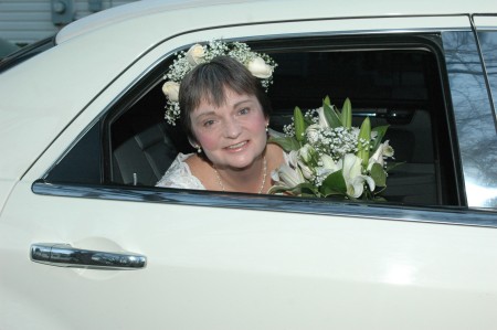 Kathy at her wedding