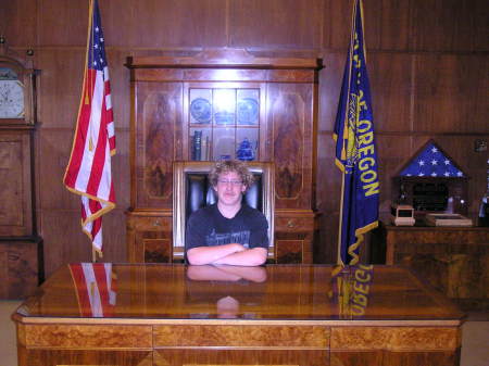 My son Jake -- playing Governor!
