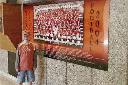 My son David at Memorial Stadium 2005
