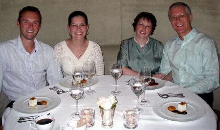 2006 Post-Cruise Vancouver - Supper at the Lumiere Restaurant with Our Daughter Krista (25 in 2006)