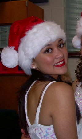 Chelsea backstage at Winterfest performance