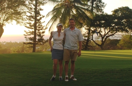 Golfing in Kona, Big Island Hawaii