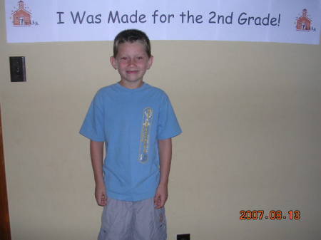 Bradon on his first day of school!