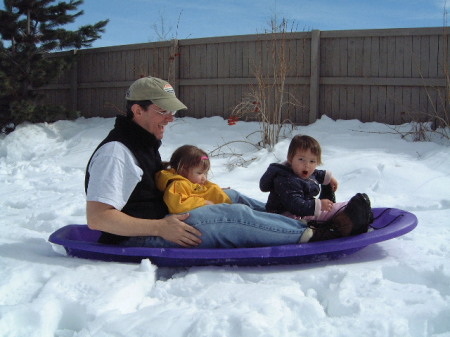 A little sledding with the small ones.