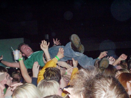 Another crowd surfing picture