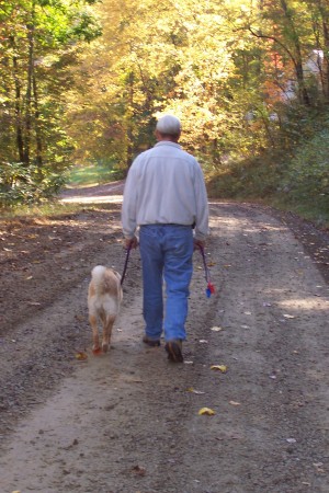 walking with bailey