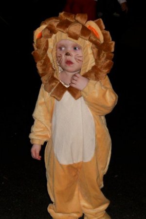 Ella as a lion, Oct. 2010 (2 yrs old)