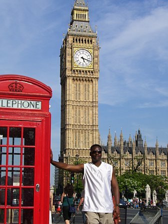 Rob in London by Big Ben