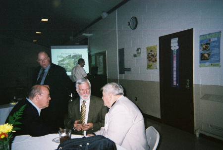 Stan Washer with Former Football Coaches