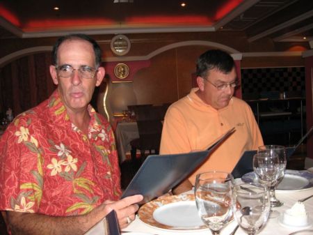 Jerry and Jimmy, Cruise ship dining