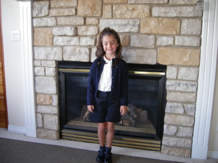 Victoria's first day of Kindergarten