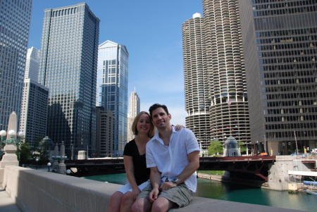 My fiance Steve and I hanging out in Chicago