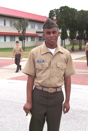 My oldest son at a military school