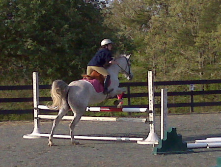 Ellie & E.G. jumping