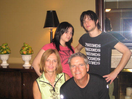 Bill with his family, wife Liz, son Devin, and daughter Ally