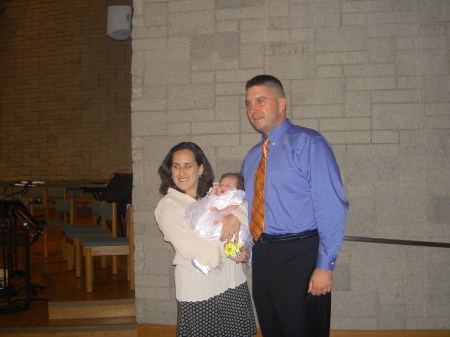 My daughter Jenn, husband Jay, and Abby