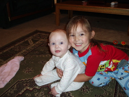 My babies--Madison 8mths and Emily 3 years