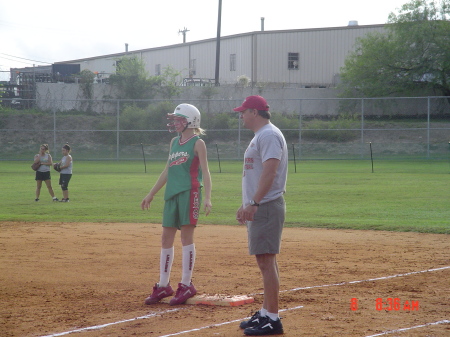 Coaching softball