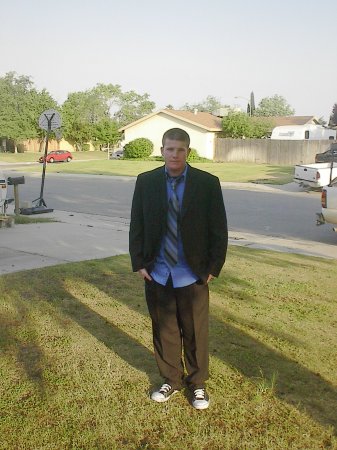 my son (stepson) Tylor before prom