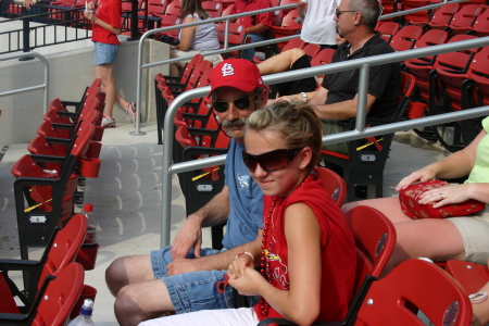 Gary & Megan at St. Louis Cardinals Game in July