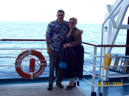 wayne & I on cruise 2006