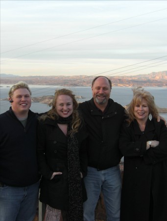 The Fam overlooking the lake by Hoover Dam!