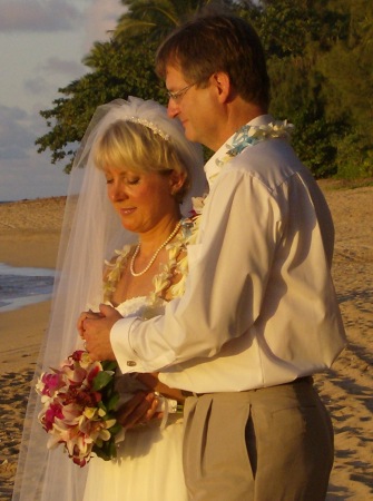 Our Wedding ;north beaches of Kuai, Hawaii