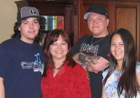 Trish and the kids, 2006