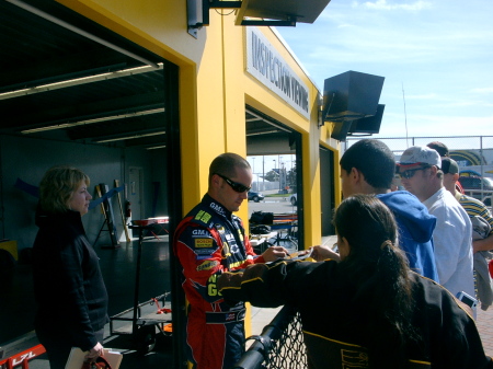 Casey Mears and my Nascar fanatic son  2007