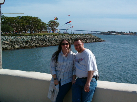 Me and the wife in San Diego. The Pacific Ocean is Awsome!!
