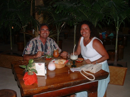 Bora Bora with my husband Dennis