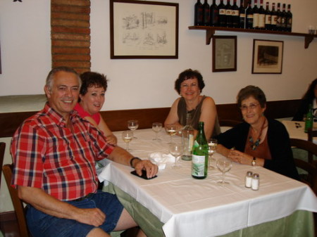 Dinner at Dante's house in Florence, Italy