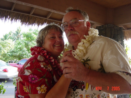My Husband, Mike, and me in Hawaii