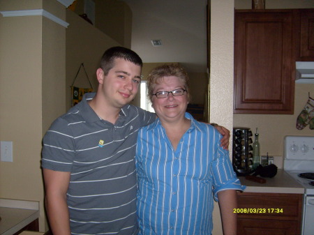 Jeffery (my youngest son ) and me, Easter 2008