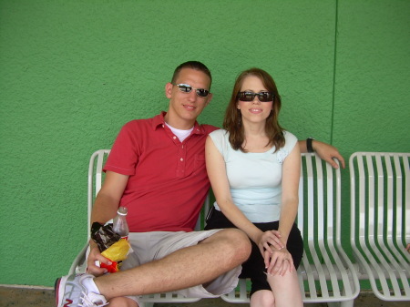 My wife and I at Disney