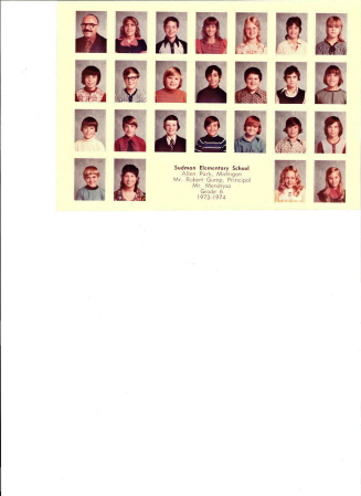 Mr. Mendrysa's 6th grade class, 1973 - 1974