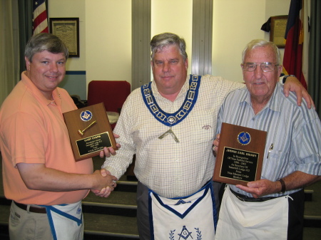 Paul being installed as Worshipful Master of Tannehill Lodge