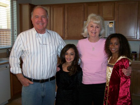 My Dad and Mom with my girls
